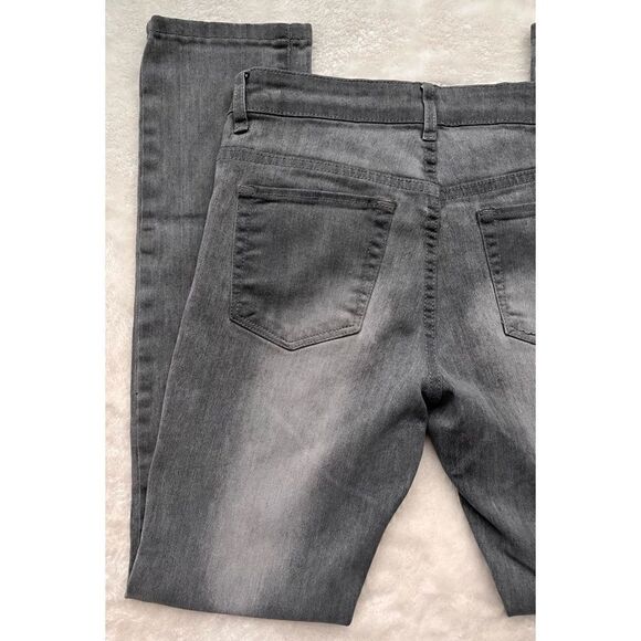 Cache Gray Mid Rise Skinny Stretch Jeans, Size 4 - Picture 9 of 11